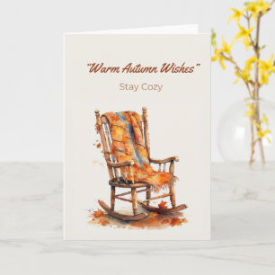 Carte Aquarelle Autumn Rocking