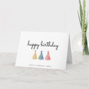 Carte Aquarelle commerciale colorée Joyeux anniversaire