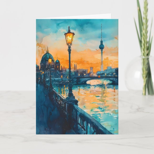 Carte Aquarelle de Berlin 4 (Devant)