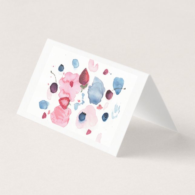 Carte aquarelle de fruits frais (Front)