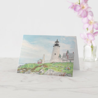 Carte Aquarelle de Pemaquid Point