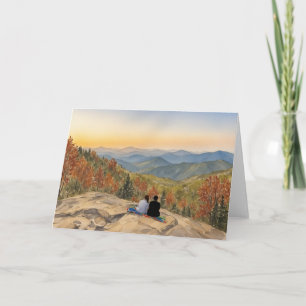 Carte Aquarelle de Preachers Rock North Georgia