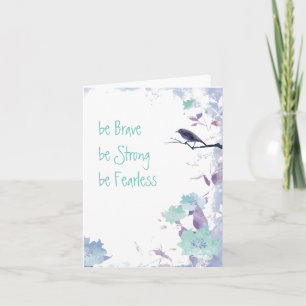 Carte aquarelle d'encouragement