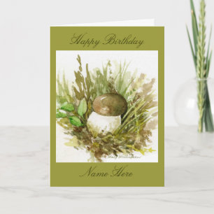 Carte Aquarelle d'étude de champignon après Beatrix