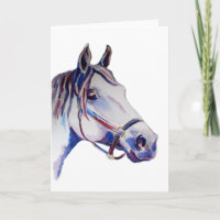 Aquarelle du cheval arabe