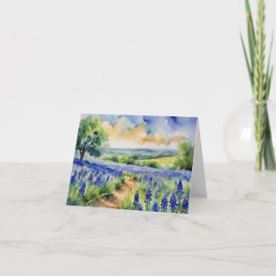 Carte Aquarelle du pays de Texas Hill