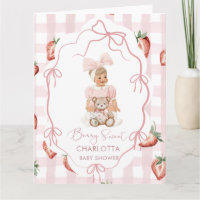 Aquarelle élégante Fille douce aux baies fraise bi