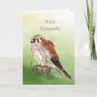Carte Aquarelle Faucon du Kestrel Faucon du Bruant Fauco