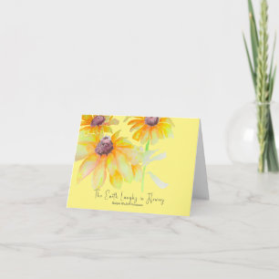 Carte Aquarelle florale