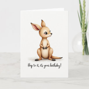 Carte aquarelle Joey douce
