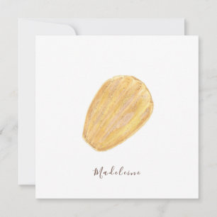 Carte Aquarelle Madeleine