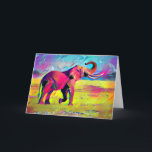 Carte Aquarelle mère éléphant<br><div class="desc">Aquarelle mère éléphant</div>