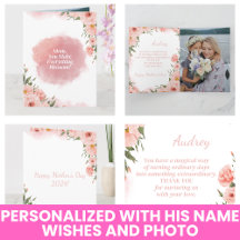 Aquarelle Moderne Élégante Fleur Rose Fête des Mèr