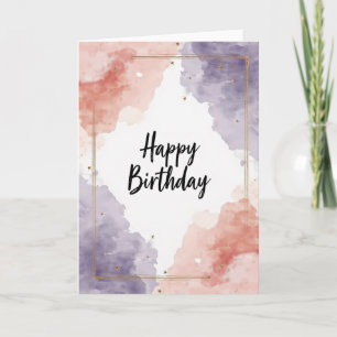 Carte aquarelle pastel joyeuse