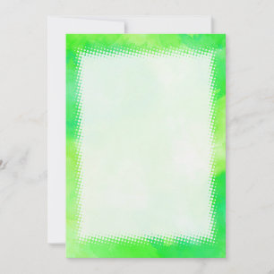 Carte Aquarelle verte do-it-yourself