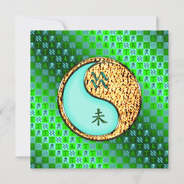 Carte Aquarius & Chèvre de feu (Devant)
