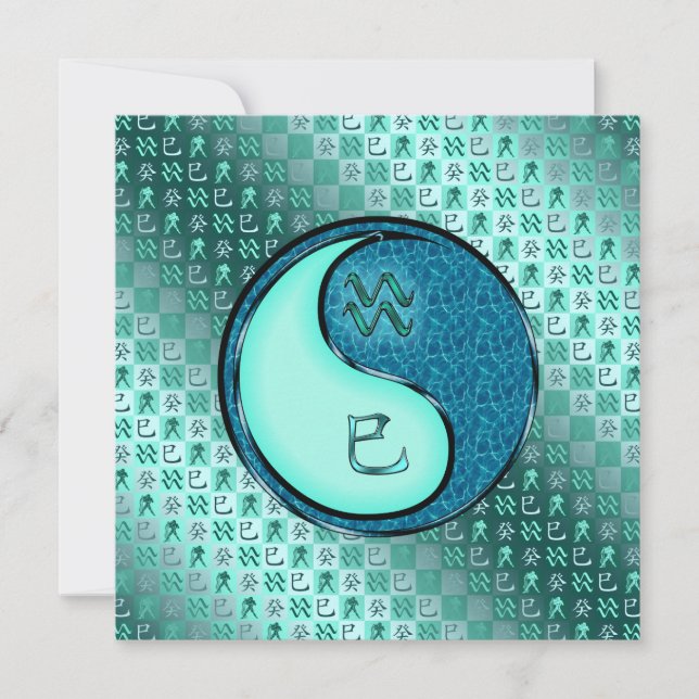 Carte Aquarius et Serpent d'eau (Devant)