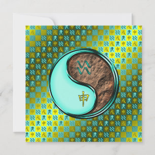 Carte Aquarius et singe de la Terre