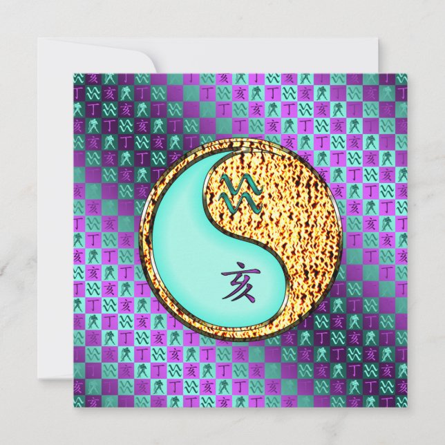 Carte Aquarius & Fire Boar (Devant)