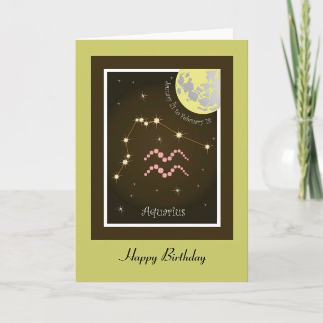 Carte Aquarius Janvier 21 à février 18 (Devant)