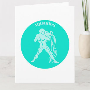 Carte Aquarius, signe zodiaque, Horoscope, Astrologie