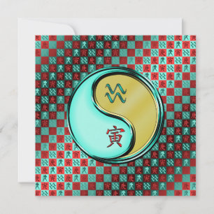 Carte Aquarius & Tigre métallique