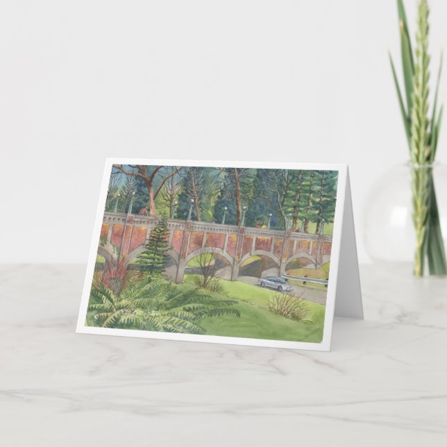 Carte Aqueduc de l'Aboretum (passerelle Wilcox), Seattle (Devant)