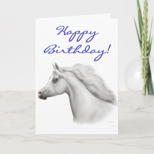 Carte Arabe De Cheval De Joyeux Anniversaire Zazzle Fr