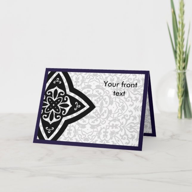 Carte Arabic oriental greeting card (Devant)