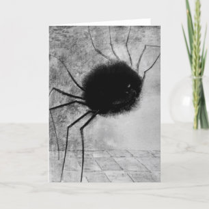 Carte Araignée souriante par Odilon Redon, Halloween Vin