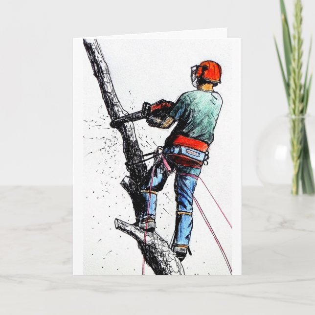 Carte Arboriste Tree Surgeon (Devant)