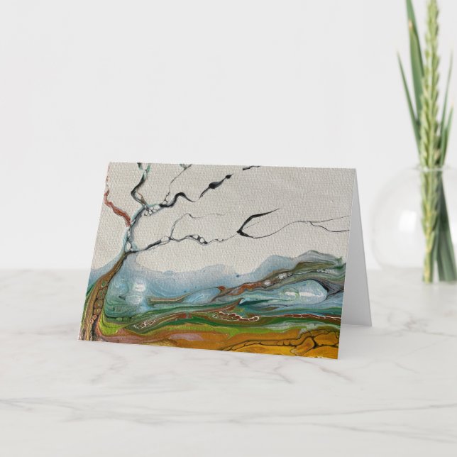 Carte Arbre Abstrait (Devant)