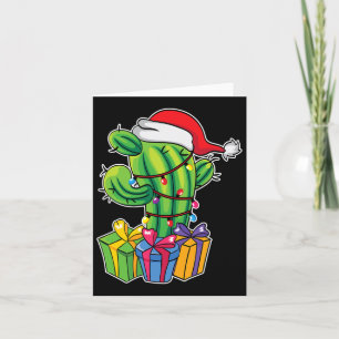 Carte Arbre Cactus Avec Cadeaux - Noël Mexicain En J