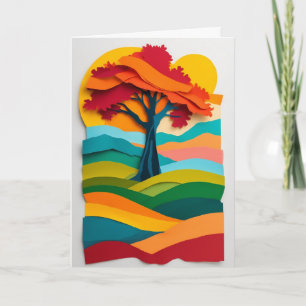 Carte Arbre d'automne vibrant