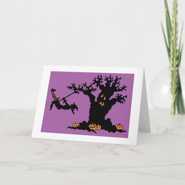 Carte Arbre de Halloween (Devant)