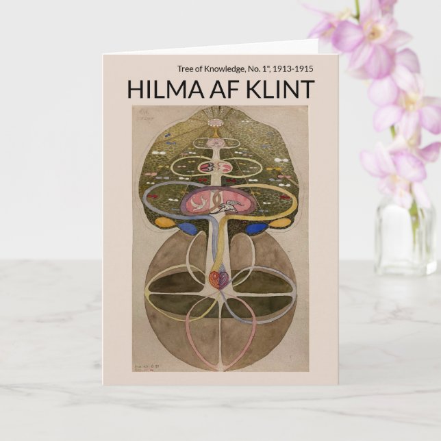 Carte Arbre de la connaissance n°1, Hilma af Klint (Orchidée)