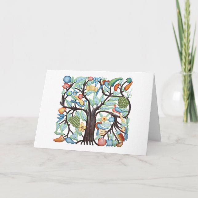 Carte Arbre de la vie - pastel (Devant)