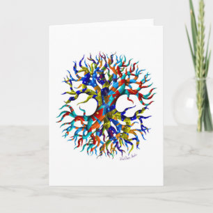 Carte Arbre de la vie sur le blanc