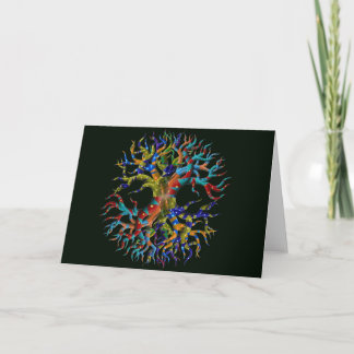 Carte Arbre de la vie sur le noir