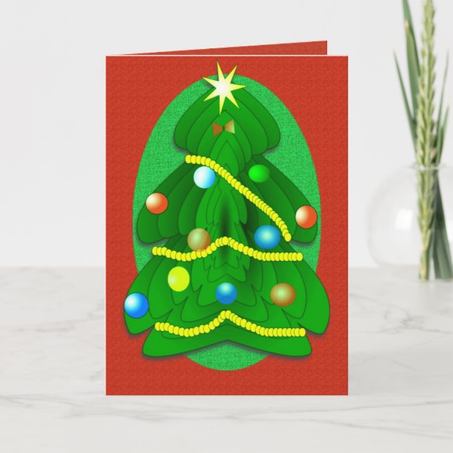 Carte Arbre de Noël (Devant)