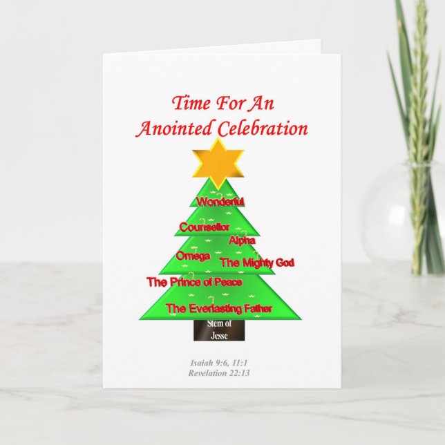 Carte Arbre de Noël (Devant)