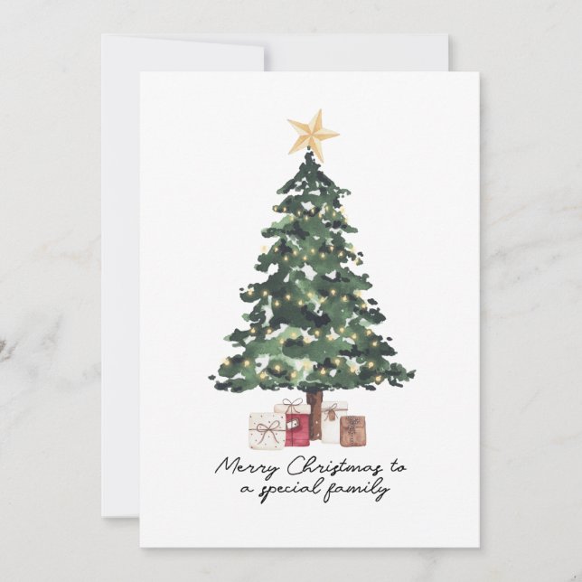 Carte Arbre de Noël (Devant)