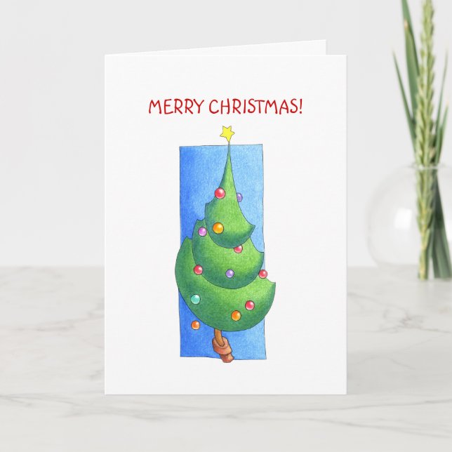 Carte Arbre de Noël (Devant)