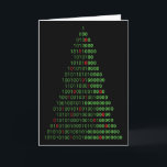Carte Arbre de Noël binaire amusant pour les programmeur<br><div class="desc">Arbre de Noël binaire amusant pour les programmeurs informatiques et les geeks</div>