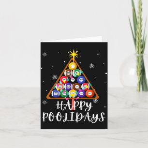 Carte Arbre de Noël Boule de Billard Ol Billards Noël
