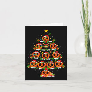 Carte Arbre de Noël Bretzel Éclairage de Noël Amateur de
