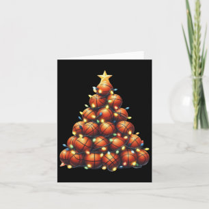 Carte Arbre de Noël de basket-ball