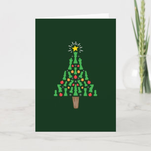 Carte Arbre de Noël de la pièce d'échecs