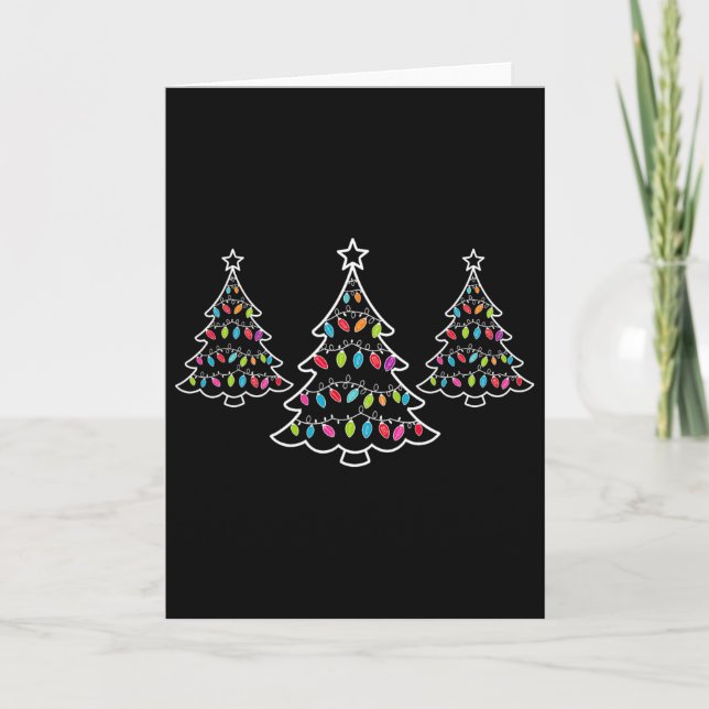 Carte Arbre de Noël drôle et subtil anti Trump  (Devant)