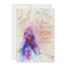 Arbre de Noël élégant avec design de texte doré